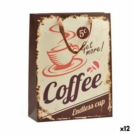 Paper Bag AR1603048 Hotdog & Coffee 8,5 x 24 x 18 cm (12 Units)