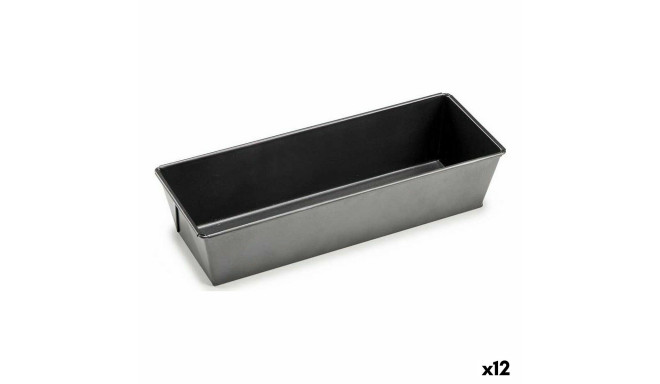 Kandiline Vorm Tumehall Metall Süsinikteras 11,5 x 7,7 x 31 cm (12 Ühikut)