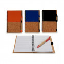 Spiral Notebook with Pen 12,5 x 18 cm Wood (12 Units)