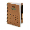 Spiral Notebook with Pen Calculator 14 x 18 x 1,5 cm (12 Units)