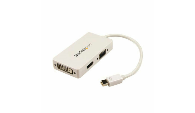 Mini DisplayPort-VGA/DVI/HDMI Adapter Startech MDP2VGDVHDW Valge Must