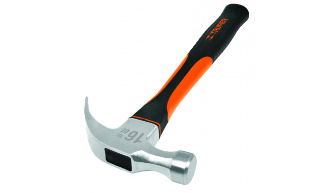 Curved claw hammer 33cm with fiberglass handle 450g Truper®