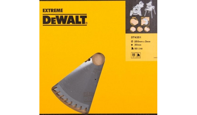 DEWALT ketassaag 250x30mmx60z