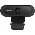 SANDBERG USB Webcam 1080P Saver No driver installation needed With a clamp for the flatscreen Stereo