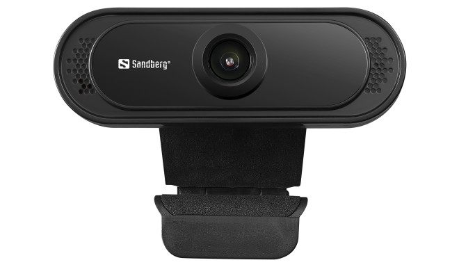 SANDBERG USB Webcam 1080P Saver No driver installation needed With a clamp for the flatscreen Stereo