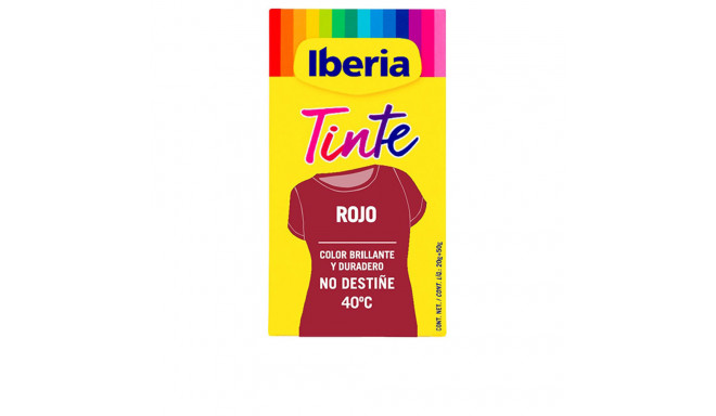 IBERIA TINTE ROPA no destiñe 40º #rojo 70 gr