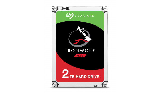 SEAGATE NAS HDD 2TB IronWolf 5900rpm 6Gb/s SATA 64MB cache 3.5inch 24x7 for NAS and RAID rackmount s