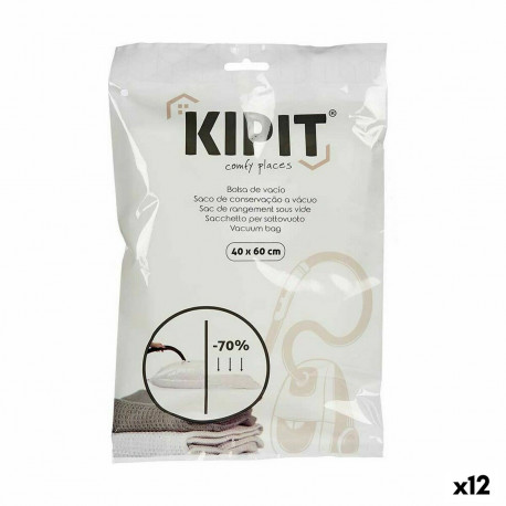 Vacuum Bags Kipit 54202 54202 Transparent Plastic 40 x 60 cm (12 Units)
