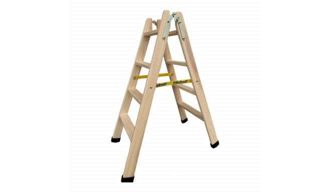 4-step folding ladder Plabell Wood 114 x 31/48 cm