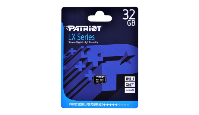 Patriot Memory PSF32GMDC10 mälukaart 32 GB MicroSDHC UHS-I Class 10