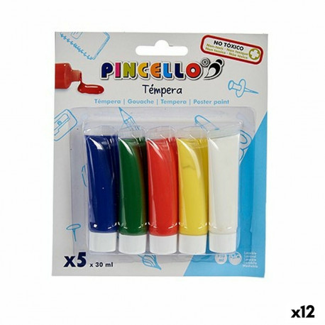 Tempera Pincello Mitmevärviline 30 ml (12 Ühikut)