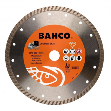 Diamond cutting disc, turbo, Bahco 125x2.5x22.23mm