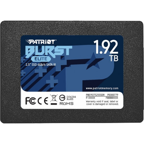 Patriot Burst Elite 1.92 TB, SSD (black, SATA 6 Gb / s, 2.5 ")