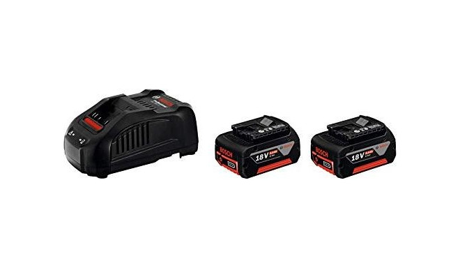 Bosch charger GAL 1880 CV + 2x 5 Ah 18 volt, set