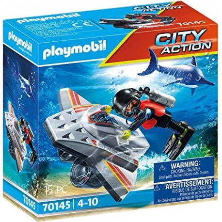 Playmobil distress: diving scooter - 70145