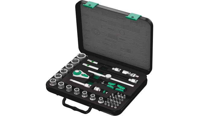 Wera 8100 SB 4 Zyklop Speed ??ratchet set - 3/8  drive, inches