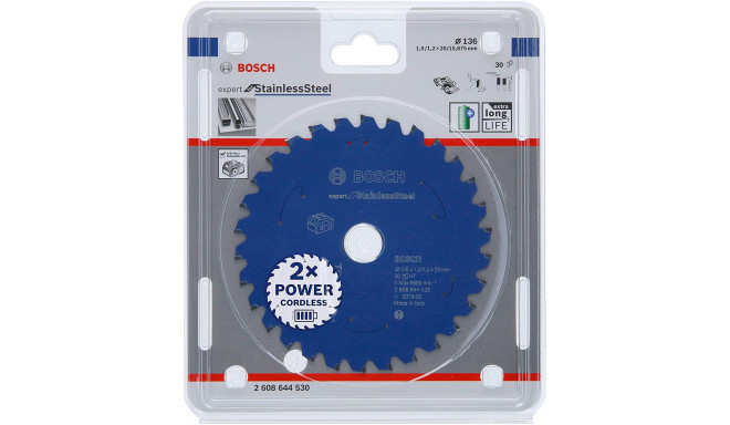 Bosch circular saw blade EfS 136x20x1.5 / 1.2x30T - 2608644530