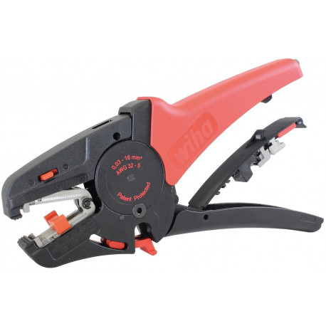 Abisolierwerkzeug automatisch (schwarz/rot, bis 16mm²)