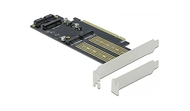 DeLOCK PCIe x16 card> 2x M.2KeyB + 1xmSATA