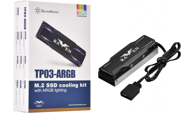 Silverstone Technology SST-TP03-ARGB - M.2 SSD cooling set + ARGB