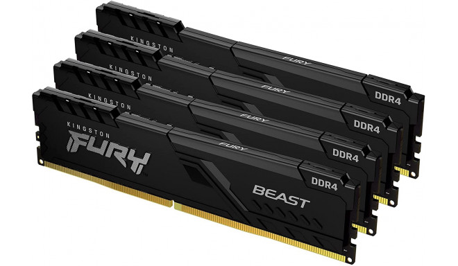 Kingston RAM DDR4 128GB 3600 CL 18 Beast Quad Kit