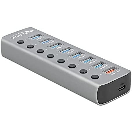 DeLOCK USB 3.2 Gen1 Hub + 7Po + SLK + USB-C - 63264