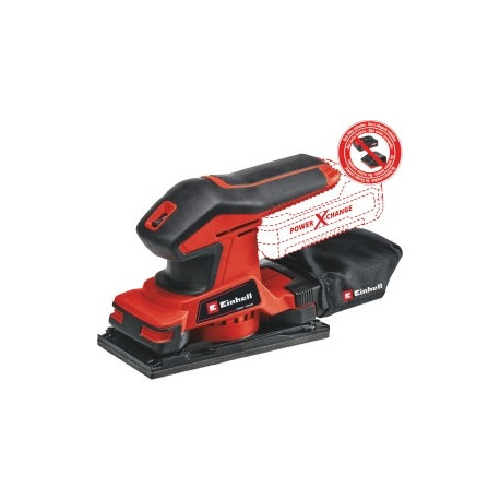 Power X-Change Akku-Schwingschleifer TC-OS 18/187 Li-Solo, 18Volt (rot/schwarz, ohne Akku und Ladege