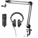 Audio Technica Streaming CREATOR PACK black - ATR2500x-USB / ATH-M20x / Micro-Arm / Tripod