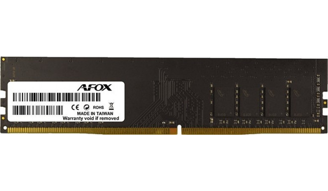 AFOX DDR3 mälu, 8 GB, 1600MHz, CL11 (AFLD38BK1P)
