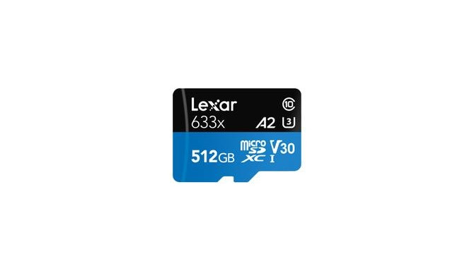 Lexar 633x 512 GB MicroSDXC UHS-I Class 10