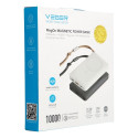 Power Bank VEGER MagOn with wireless charging support MagSafe 15W - 10 000mAh PD 22,5W white (VP1151