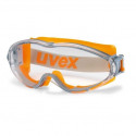 Kaitse prillid wide-vision Uvex Ultrasonic, värvitu supravision HC/AF kattega lääts, hall/oranž. Kum