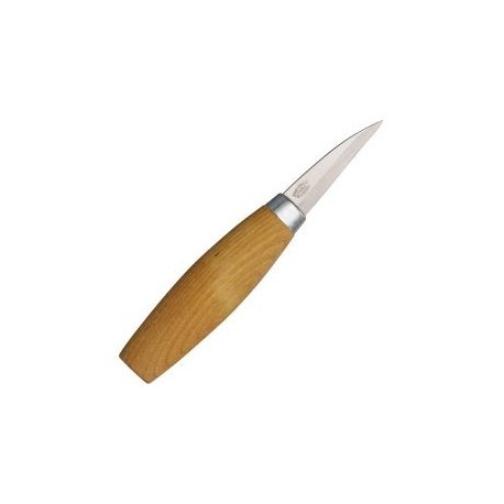 Morakniv 122 Woodcarving Knife – Laminated Carbon Steel, 62mm Straight Blade, Birch Handle