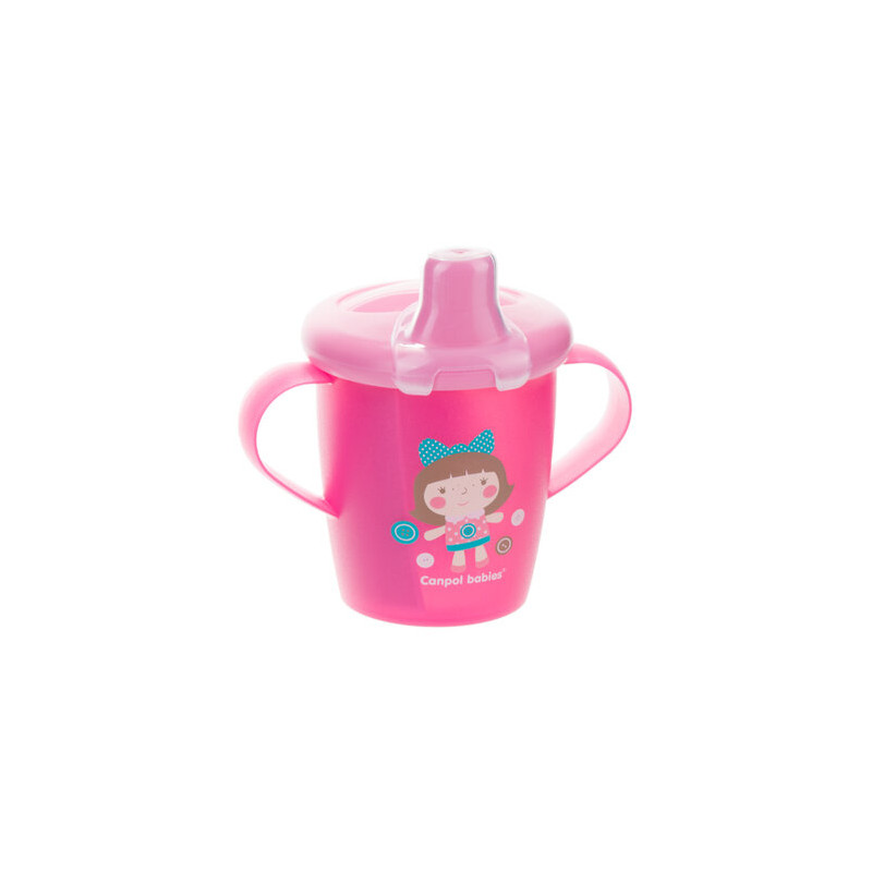 Canpol babies Non-spill Cup Firm 250ml TOYS pink