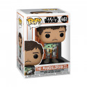 FUNKO POP! Vinila figūra: Star Wars: Mandalorian ar Grogu (Child), 12 cm