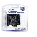 LogiLink PC0033 interface cards/adapter Internal Parallel, Serial