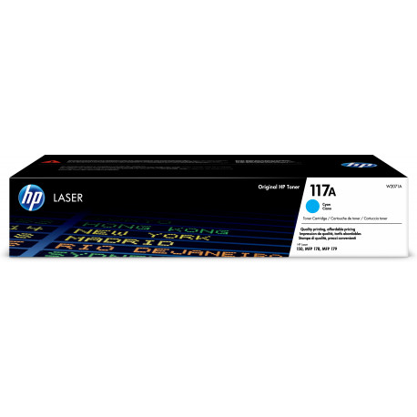 HP toner W2071A 117A 700pgs Color Laser 150a/nw/MFP 178nw/nwg/MFP 179fnw/fwg, cyan