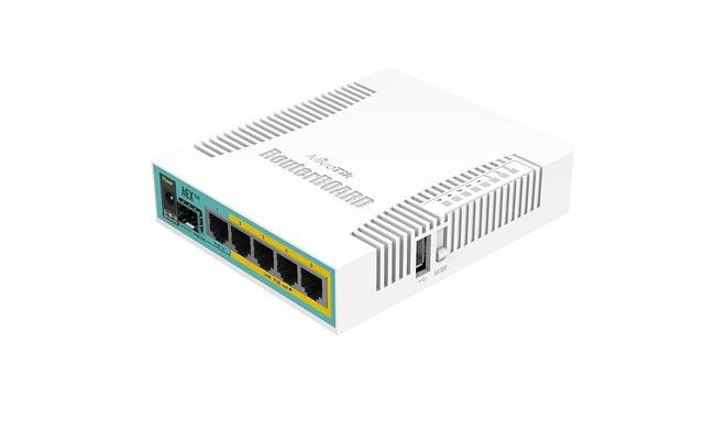 Mikrotik hEX PoE wired router White
