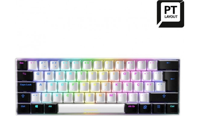 PT layout - Sharkoon SKILLER SGK50 S4, gaming keyboard (white/black, Kailh Red)