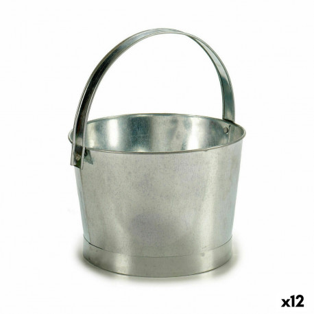 Taimepott Ibergarden NAVI-AR-280 NAVI-AR-280 Hõbedane Tsink Kuup 25 x 30 x 26,5 cm 27 x 30 x 25 cm (