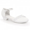 American Club Jr. AM914 white ballerinas on a cap (36)