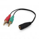 Gembird CABLE AUDIO 3.5MM SOCKET TO/2X3.5MM PLUG CCA-418