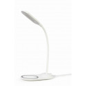 Gembird MOBILE CHARGER WRL DESK LAMP/WHT TA-WPC10-LED-01-W