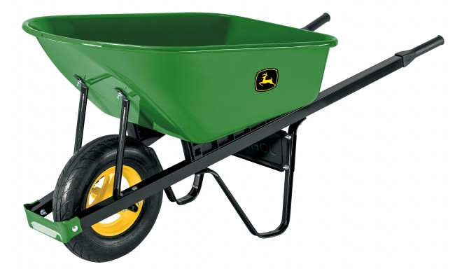 Professional wheelbarrow with heavy gauge metal tray 100L John Deere® (3pcs)