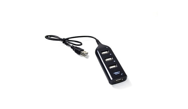 Vakoss TC-234UX liidese jaotur USB 2.0 Must