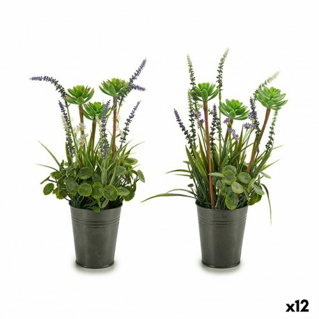 Dekoratiivne Taim Ibergarden XD16-818 Metall Plastmass Lavendel 13 x 40 x 13 cm (12 Ühikut)
