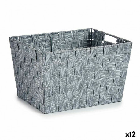 pesukorv Kipit A3-6875 Hall Kangas 10 L 25 x 20,5 x 35 cm (12 Ühikut)