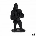 Dekoratīvās figūriņas Gorilla Saksofons Melns 15 x 38,8 x 22 cm (3 gb.)