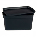 kaanega säilituskarp Antratsiithall Plastmass 2,3 L 13,5 x 11 x 20 cm (24 Ühikut)