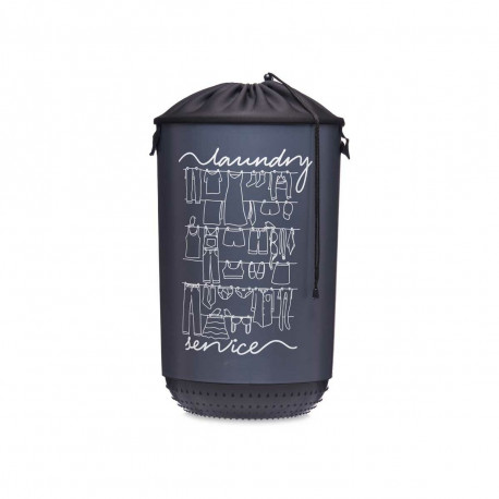 pesukorv Kipit Laundry Sevice Tumesinine Plastmass 40 L 34 x 52,5 x 34 cm (4 Ühikut)